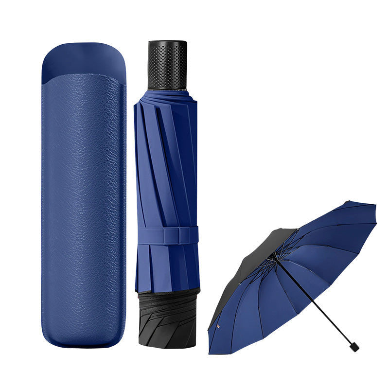 Extra-Large Reverse Folding Umbrella 125cm Canopy, 12-Rib Windproof Design & UPF50+ Sun Protection