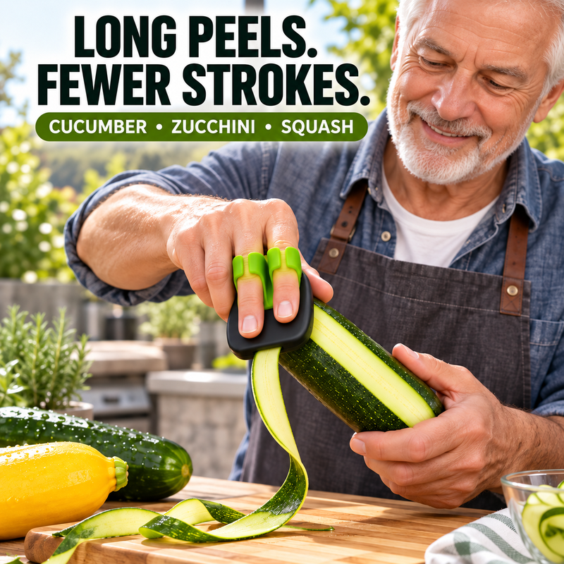 2026!Ergonomic Two-Finger Fruit and Vegetable Peeler