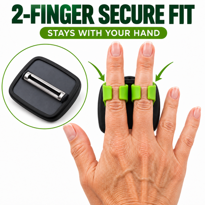 2026!Ergonomic Two-Finger Fruit and Vegetable Peeler