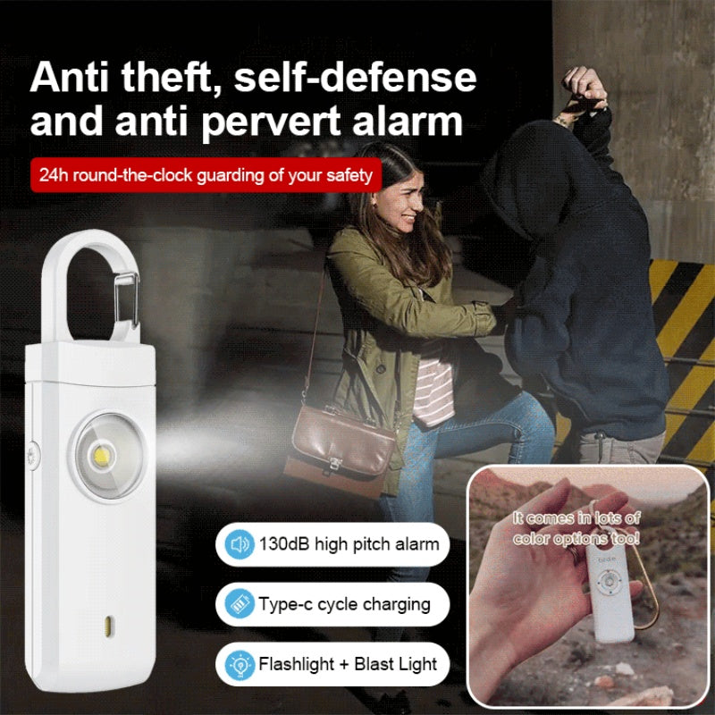 2026! 130dB Flashing Loud Siren Alarm emergency security with flashing light & powerful siren. Keep your home