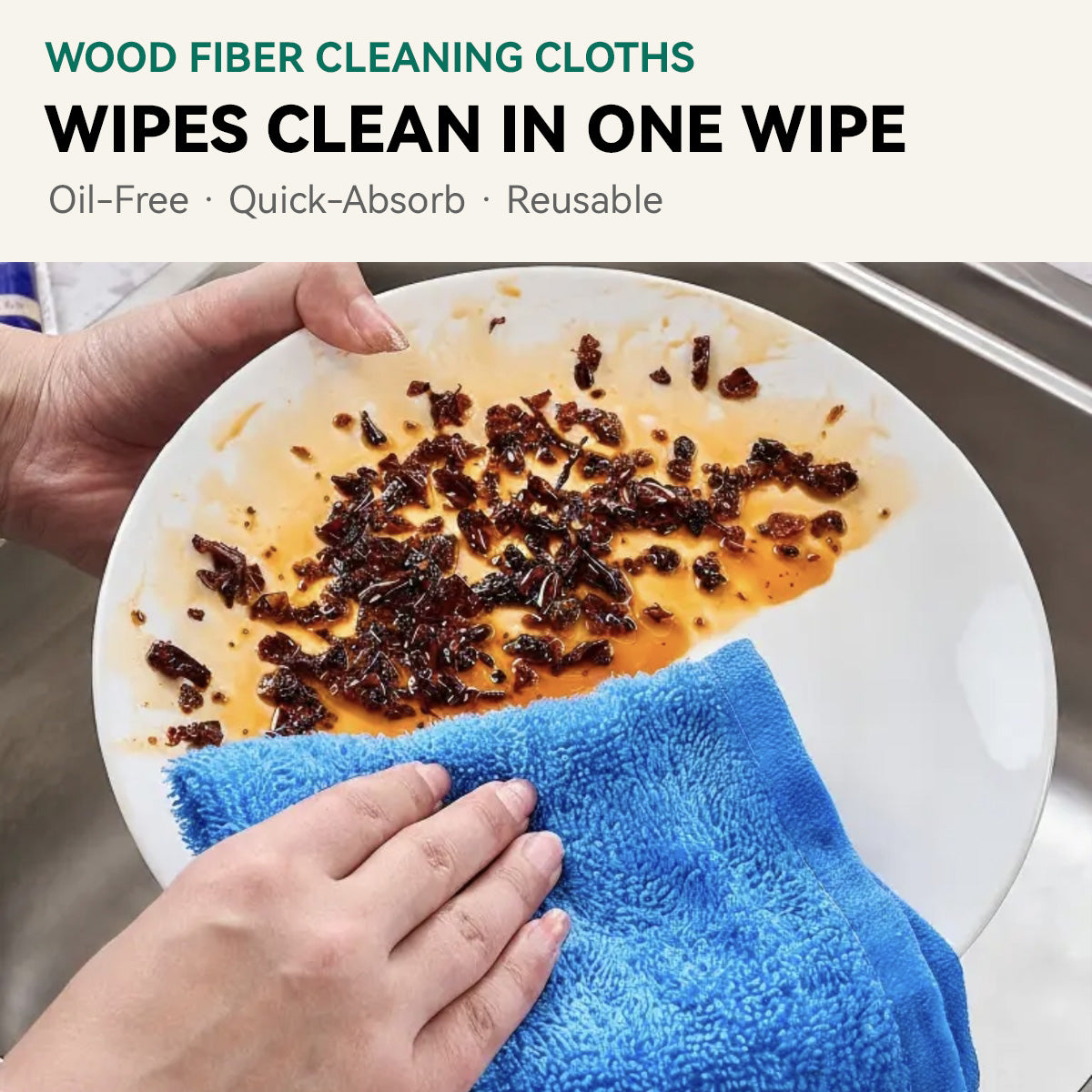 Wood Fiber Cleaning Cloths