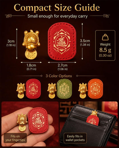Gold Turtle Wallet Charm
