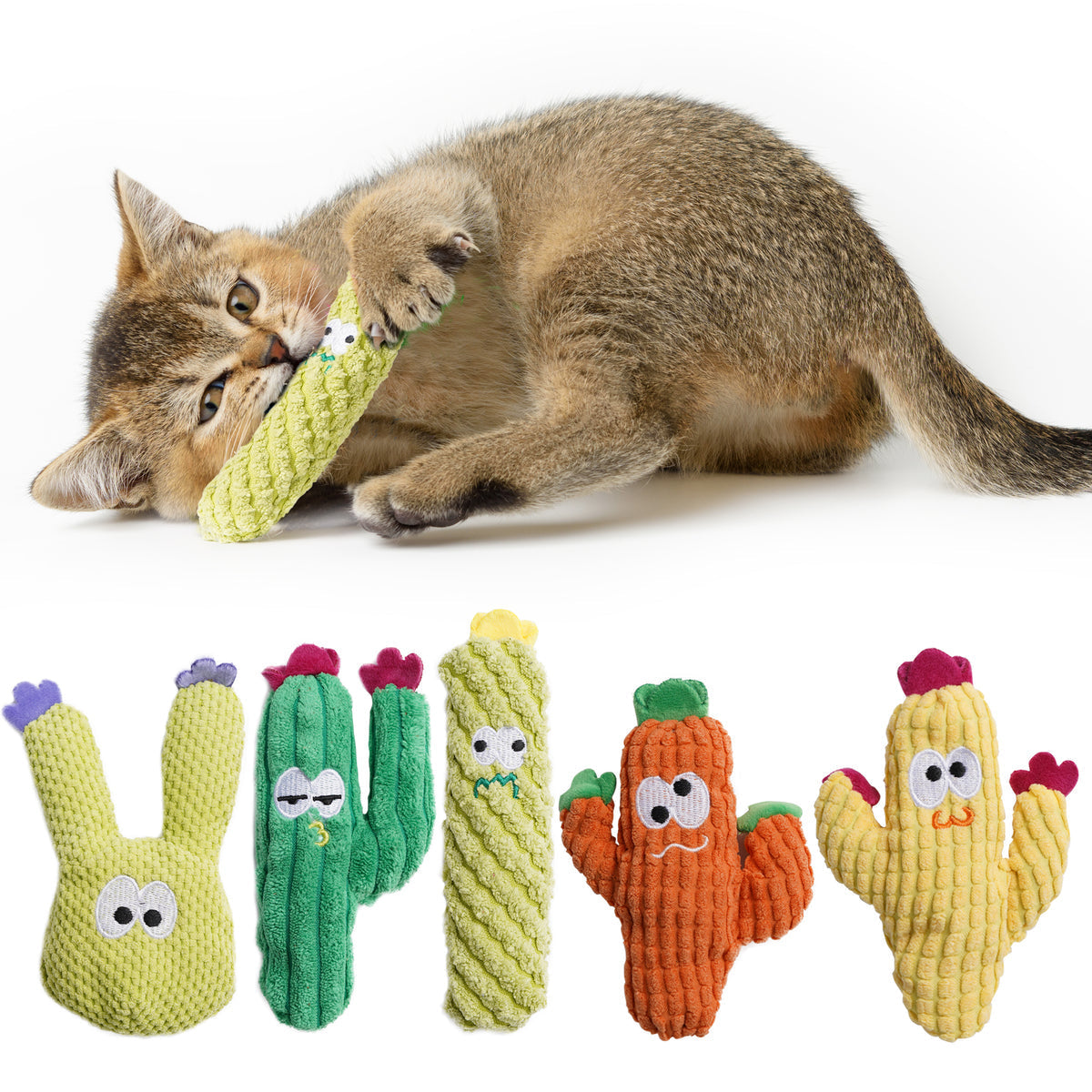 Cactus Catnip Toy Collection