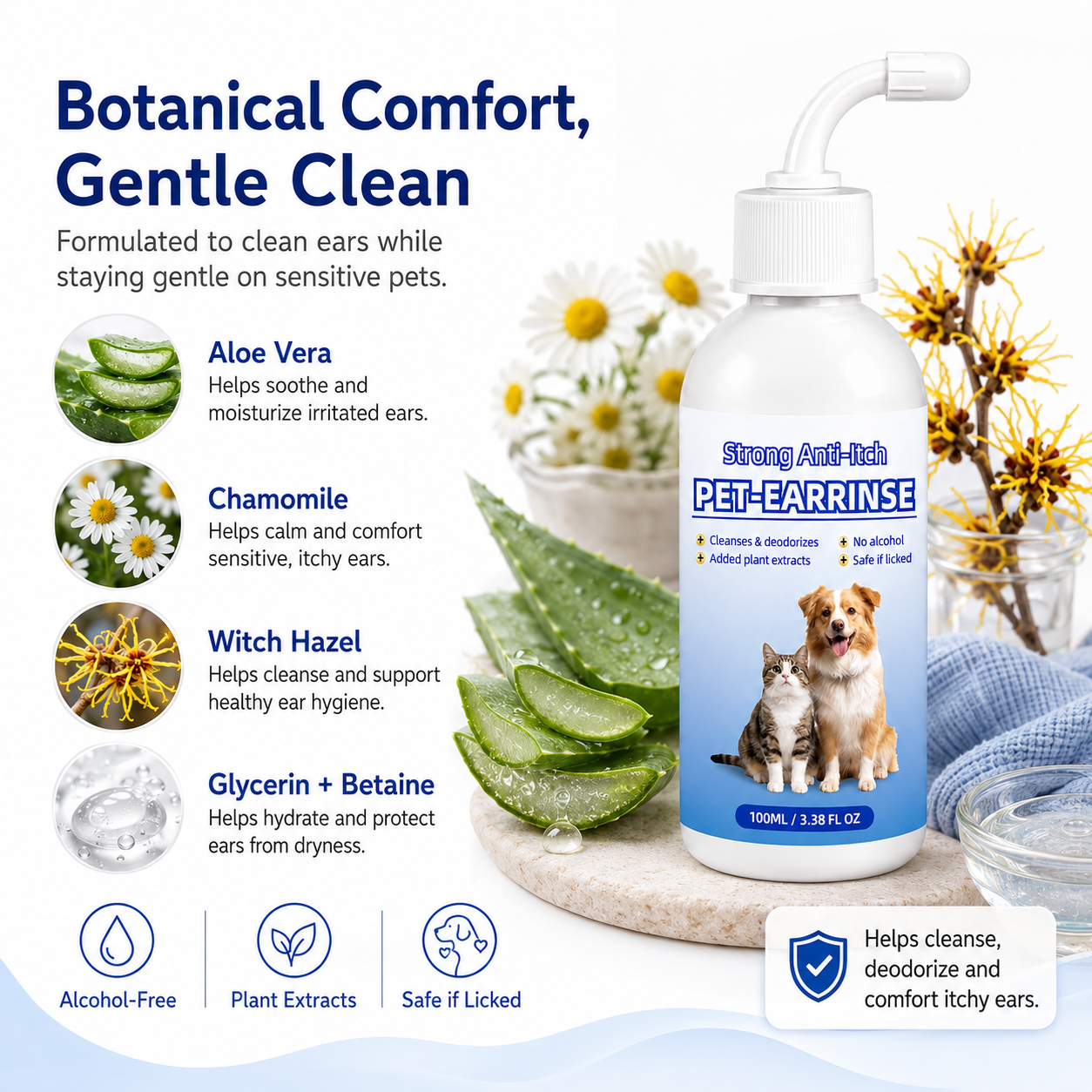 Gentle Pet Ear Cleanser