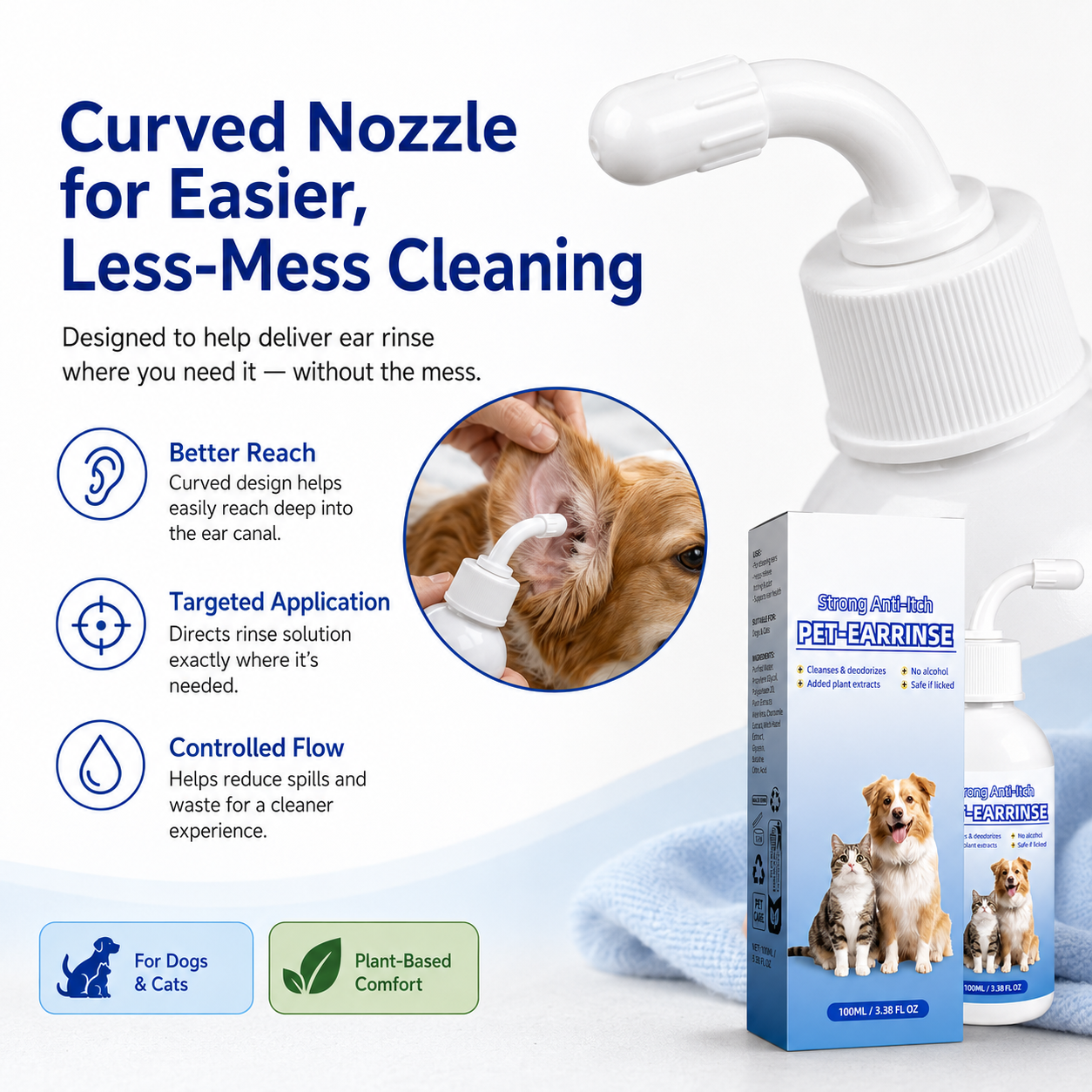 Gentle Pet Ear Cleanser