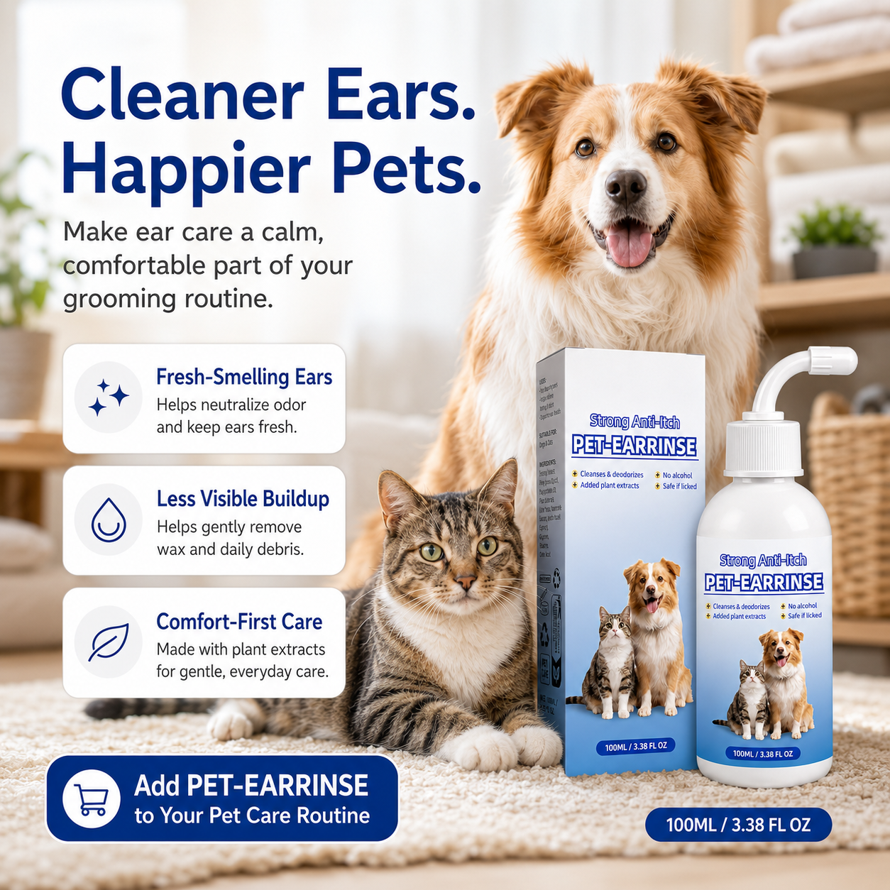 Gentle Pet Ear Cleanser