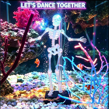 Dancing Skeleton Aquarium Ornament