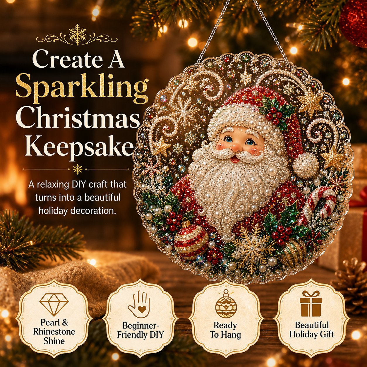 Christmas Diamond Suncatcher Kit
