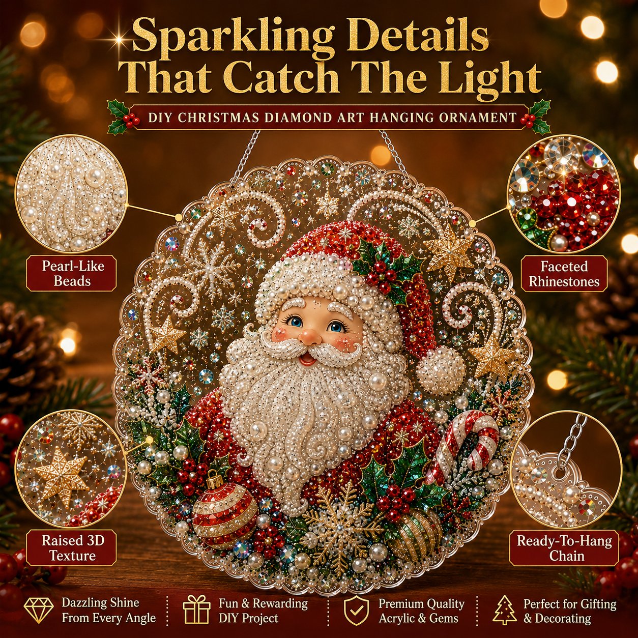 Christmas Diamond Suncatcher Kit