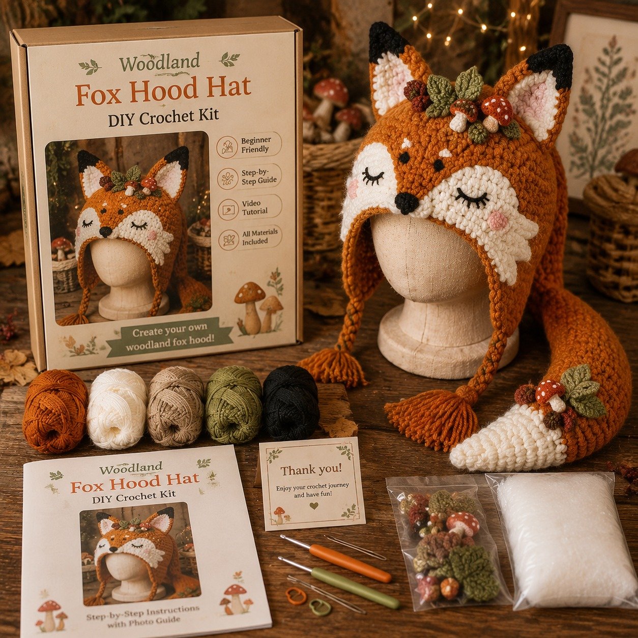Fantasy Crochet Hood Kit