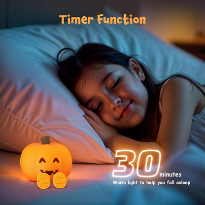 Rechargeable Silicone Pumpkin Light
