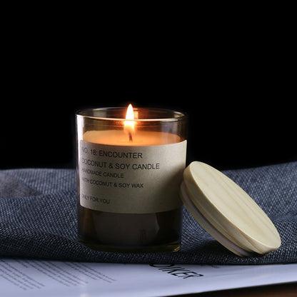 Amber Woody Scented Candle