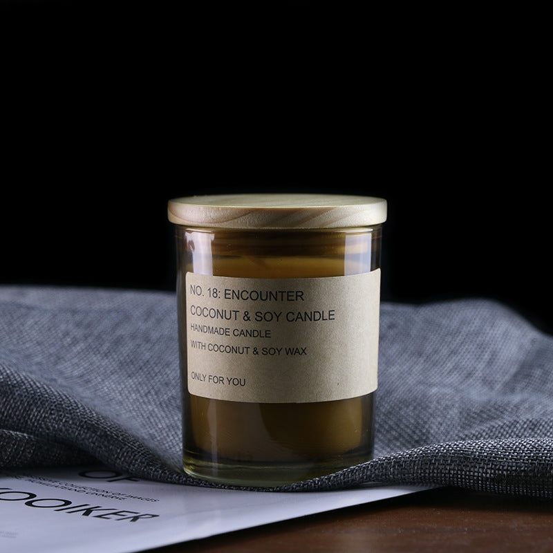 Amber Woody Scented Candle