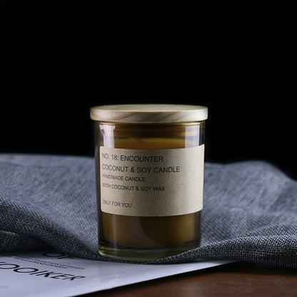 Amber Woody Scented Candle