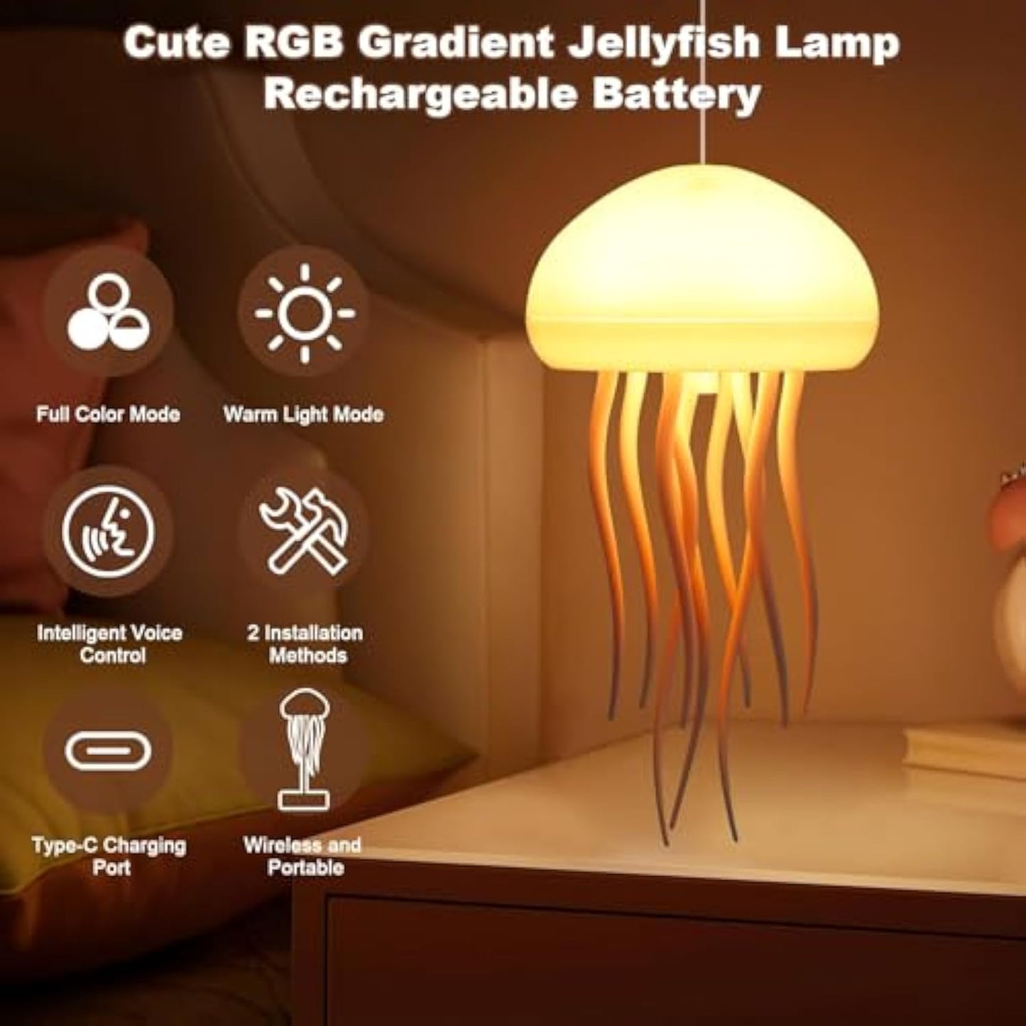 Floating Jellyfish Mood Lamp