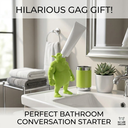 Unny Ogre Toothpaste Toppe Gag Gift & Bathroom Meme Decor