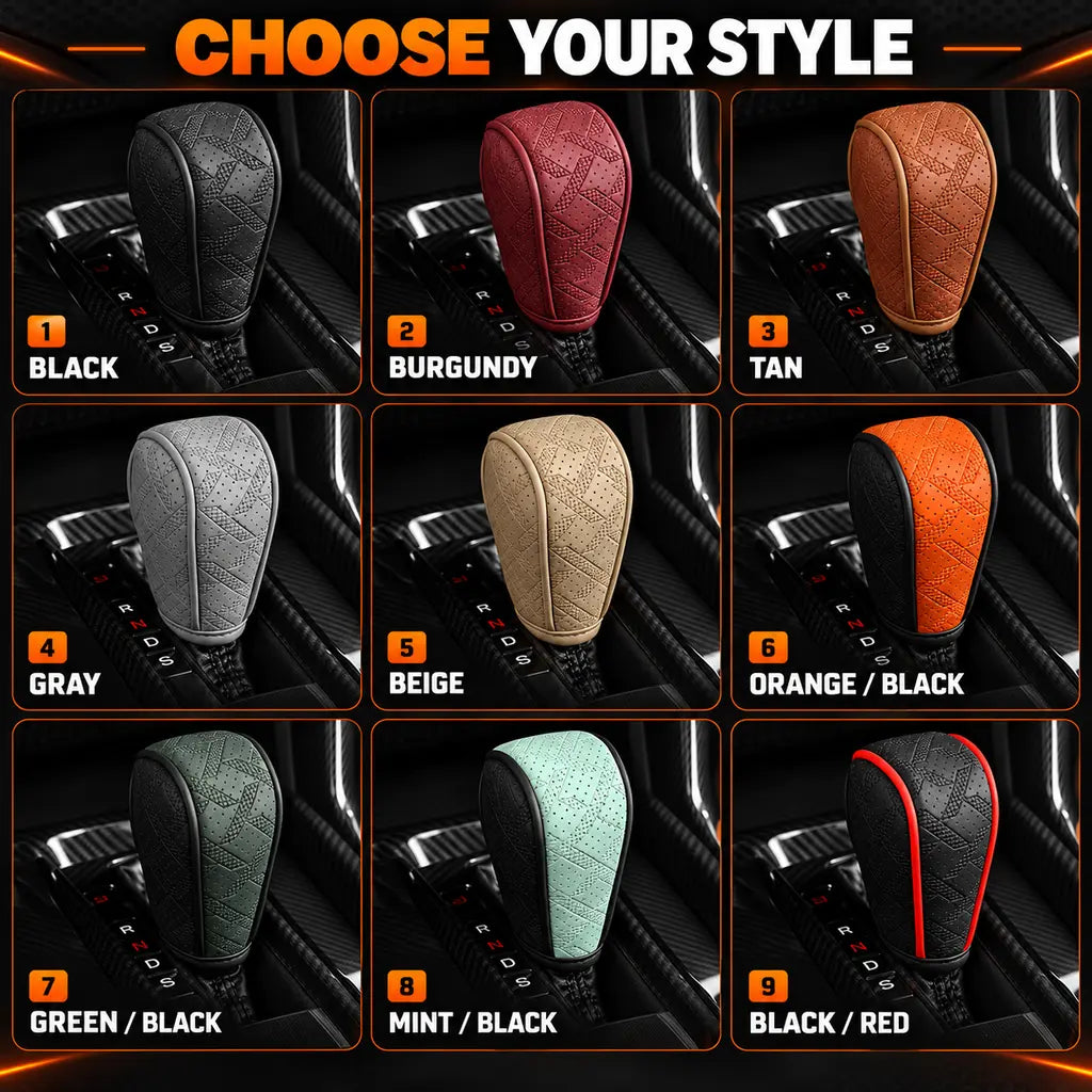 Sport Grip Leather Gear Shift Knob Cover