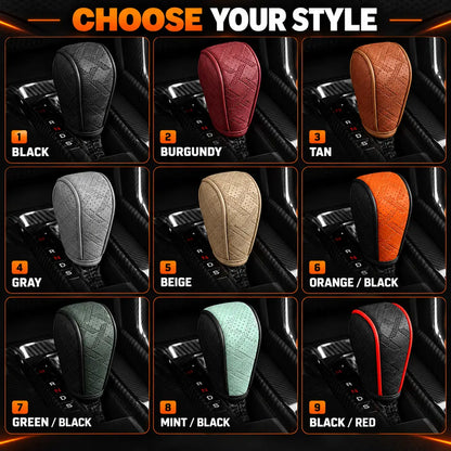Sport Grip Leather Gear Shift Knob Cover