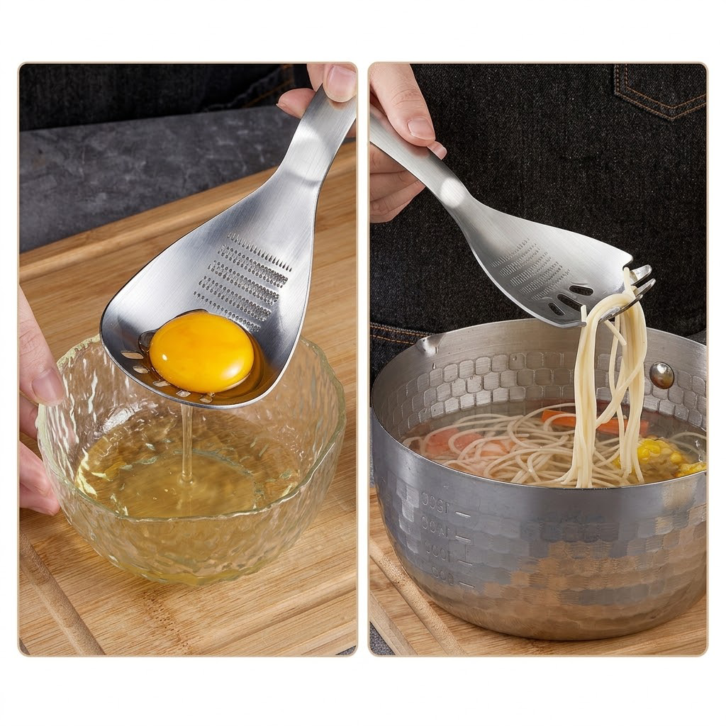 🥄304 Stainless Steel Multifunctional Kitchen Spoon