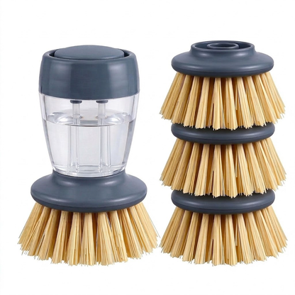 Liquid-Adding Palm Pot Brush