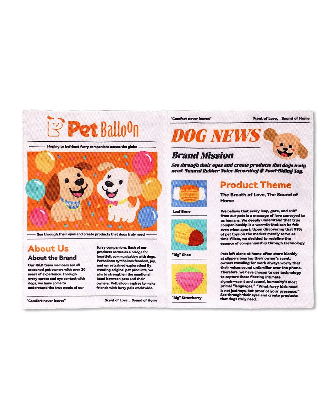Crinkle Newspaper Dog Toy