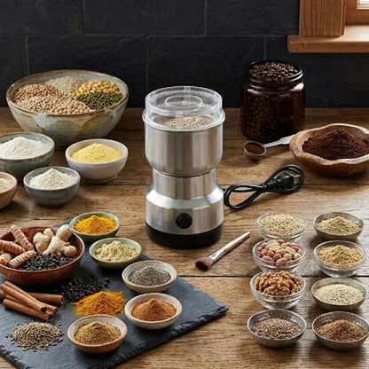 High-Speed Stainless Steel Grinder for Fresh Spices, Coffee & Grains