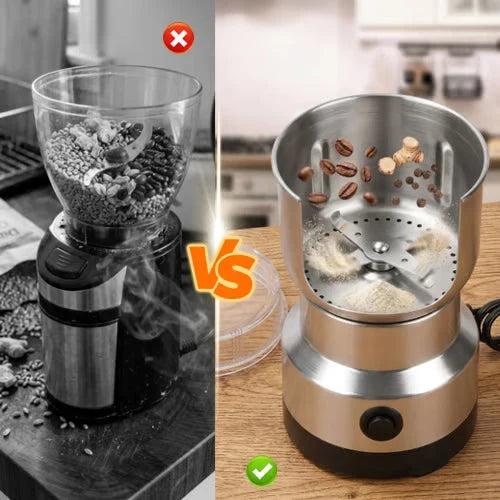 High-Speed Stainless Steel Grinder for Fresh Spices, Coffee & Grains