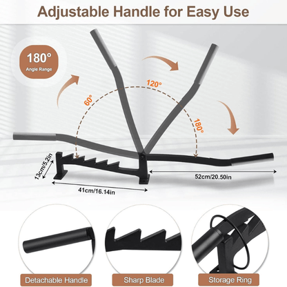 German Quality Wall Mounted Kindling Splitter, Safe Manual Firewood Splitting Tool
