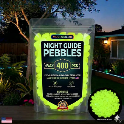 Glow-In-The-Dark Garden Stones